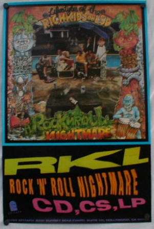 Promotional poster for Epitaph release of Rock N Roll Nightmare - Back